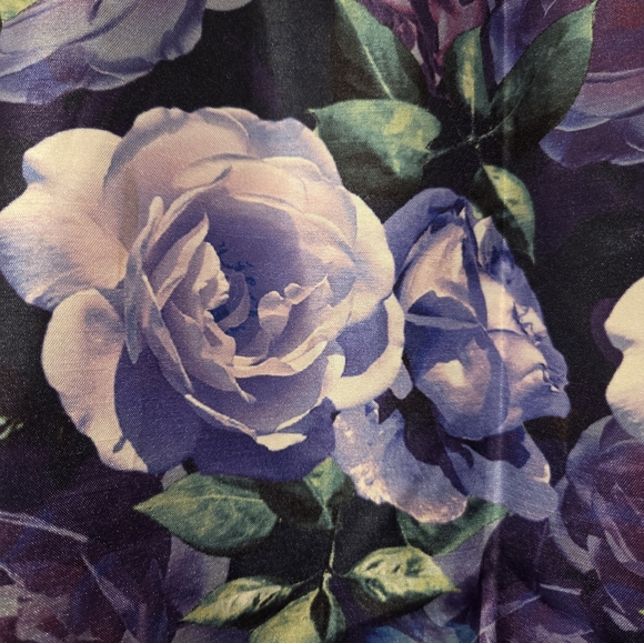 Sequin 💜 Hearts Floral Maxi Skirt - Picture 4 of 10